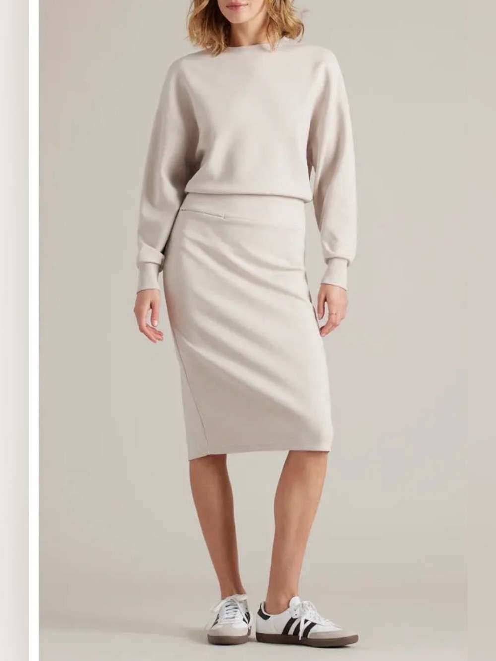Rhone Dreamglow Long Sleeve Dress Sand Beige Small